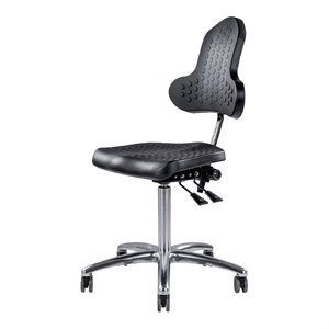 Arbejdsstol comfort med sæde og ryg i PU - Skum. 3500